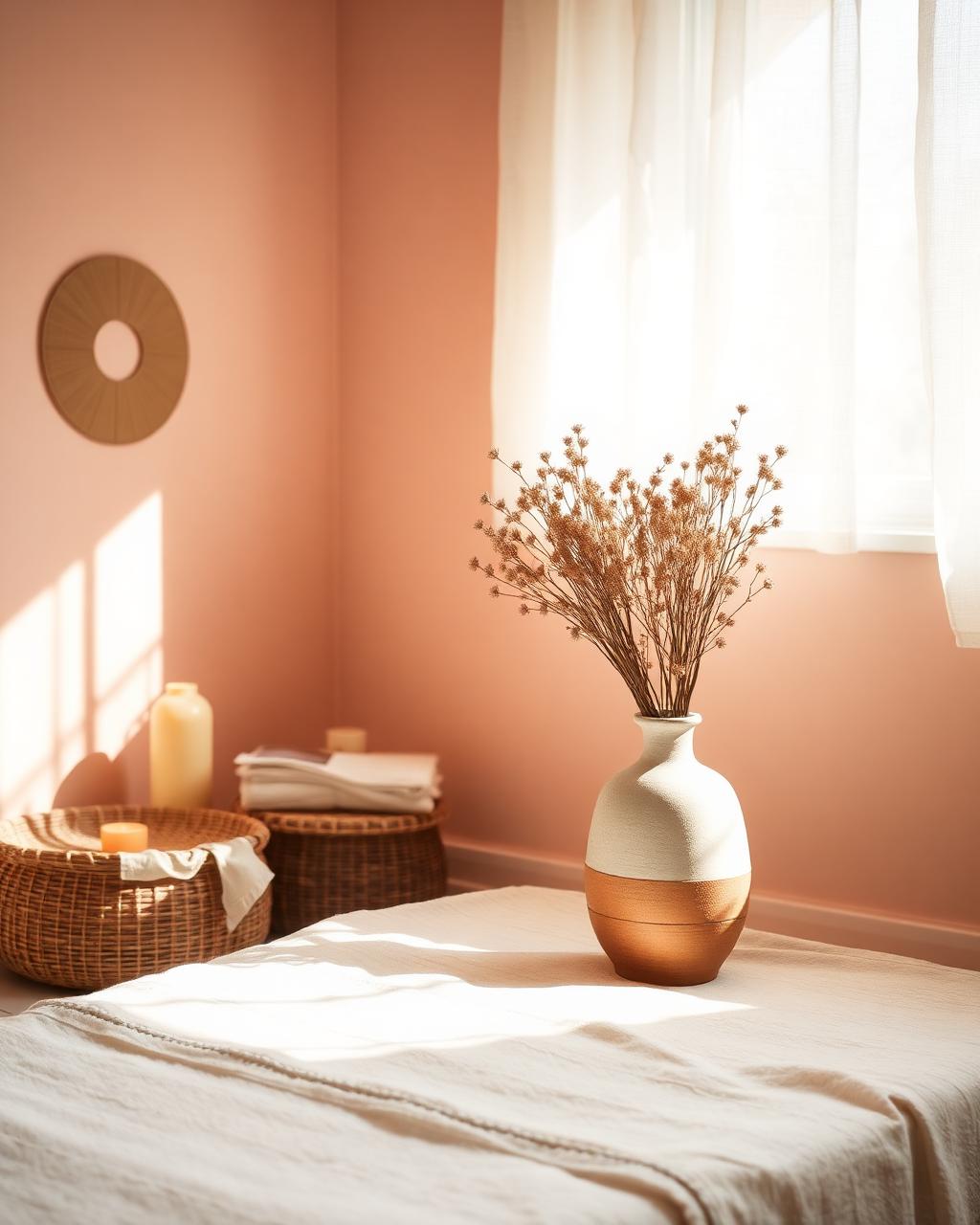 A warm, sunlit therapy space